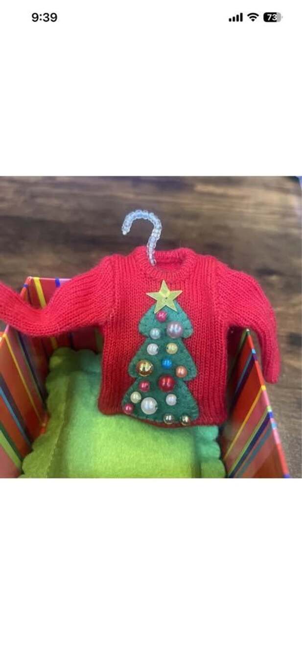 Michael Simon Christmas Tree Sweater Ornament